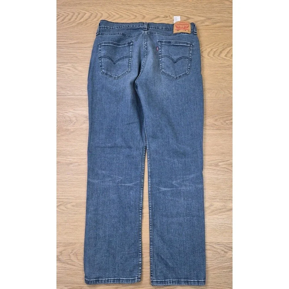 Levi’s 514 Straight Jeans Mens 34x32 Blue Stretch Cowboy Workwear Denim Pants